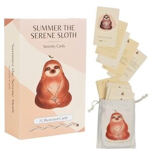 NWT Summer the Serene Sloth Serenity Cards- Affirmations